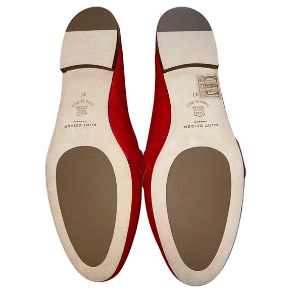 Kurt Geiger Loafers Kenner Suede Flats Slip On Buckle - Picture 8 of 10